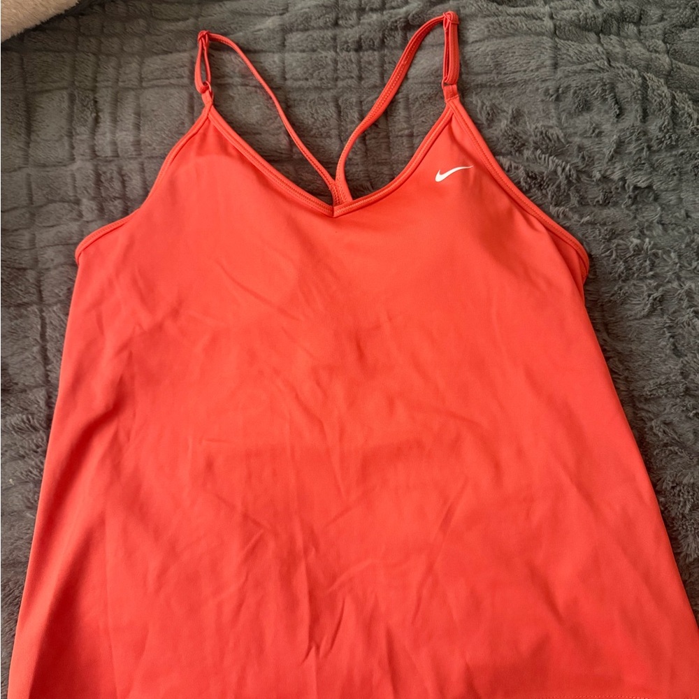 Nike Women's Red Orange Work out tank